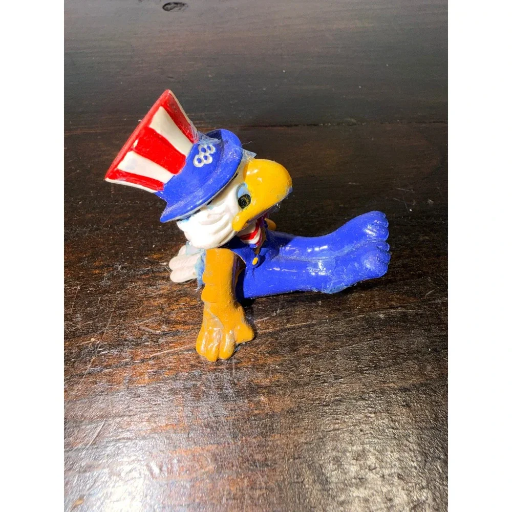 Vintage 1980 Sam the Eagle 84 LA Olympics Mascot Figure W Berrie Co Hong Kong - Picture 6 of 8
